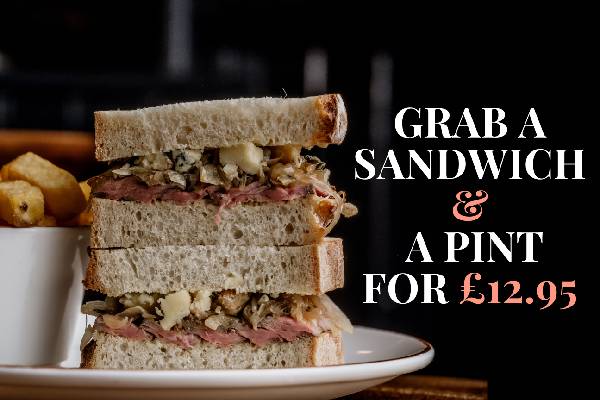 Sandwich and a Pint Offer